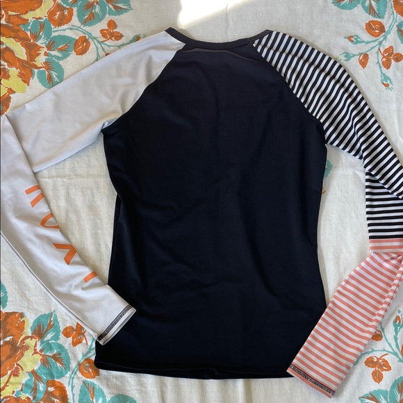 Striped Long Sleeve Colorblock Rashguard - Picture 3 of 7